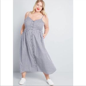 Mod Cloth Quite Clearly Charismatic Dress Gingham